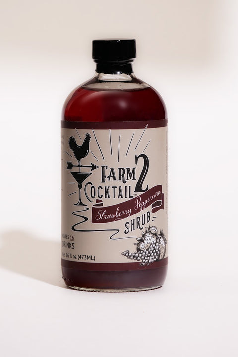 16oz Strawberry Peppercorn Shrub